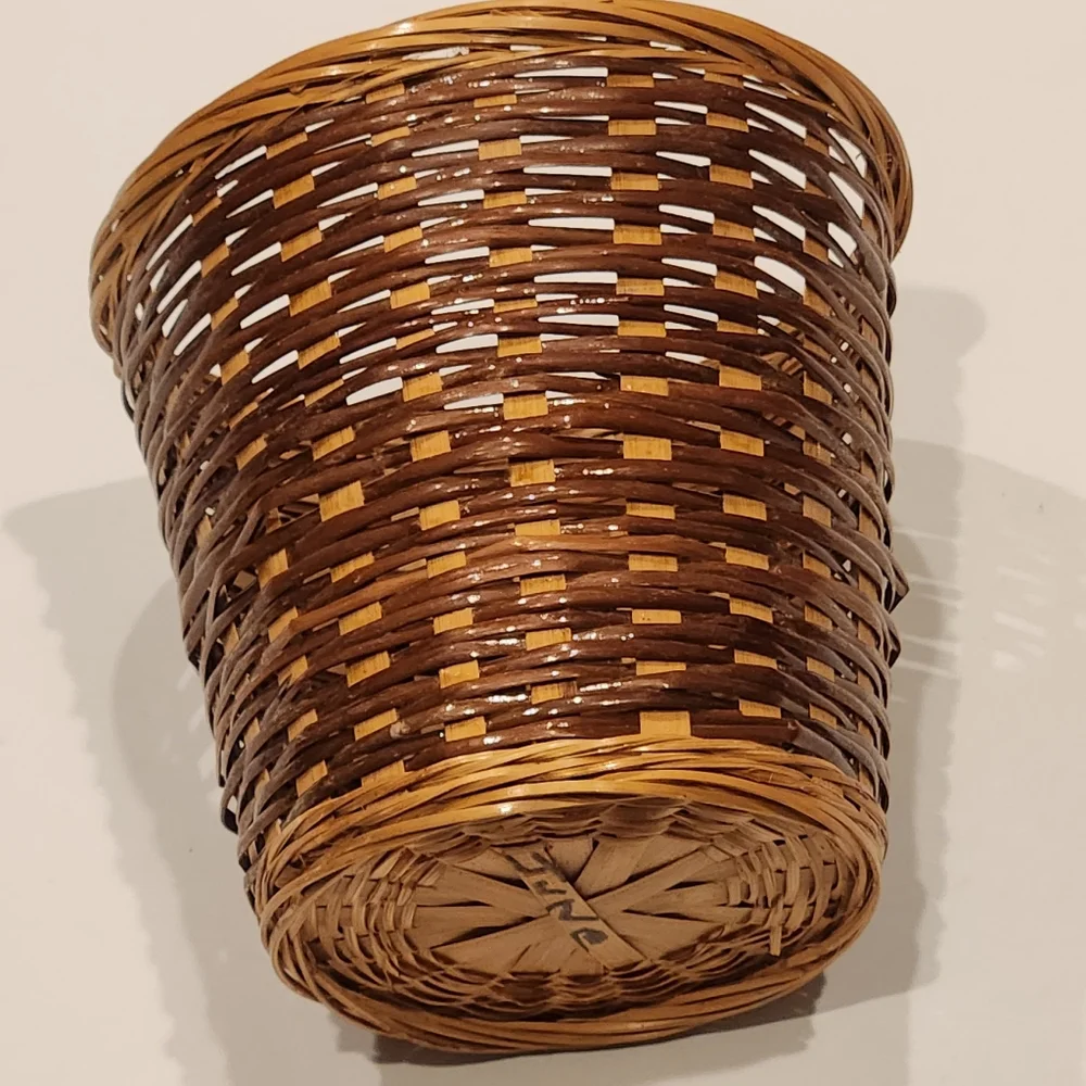 Small Woven Basket Plant Container Flower Pot